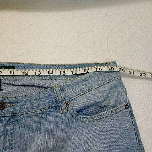 Ralph Lauren Womens Classic Denim Jeans Light Wash Plus Size 16W Straight Leg - Picture 6 of 8